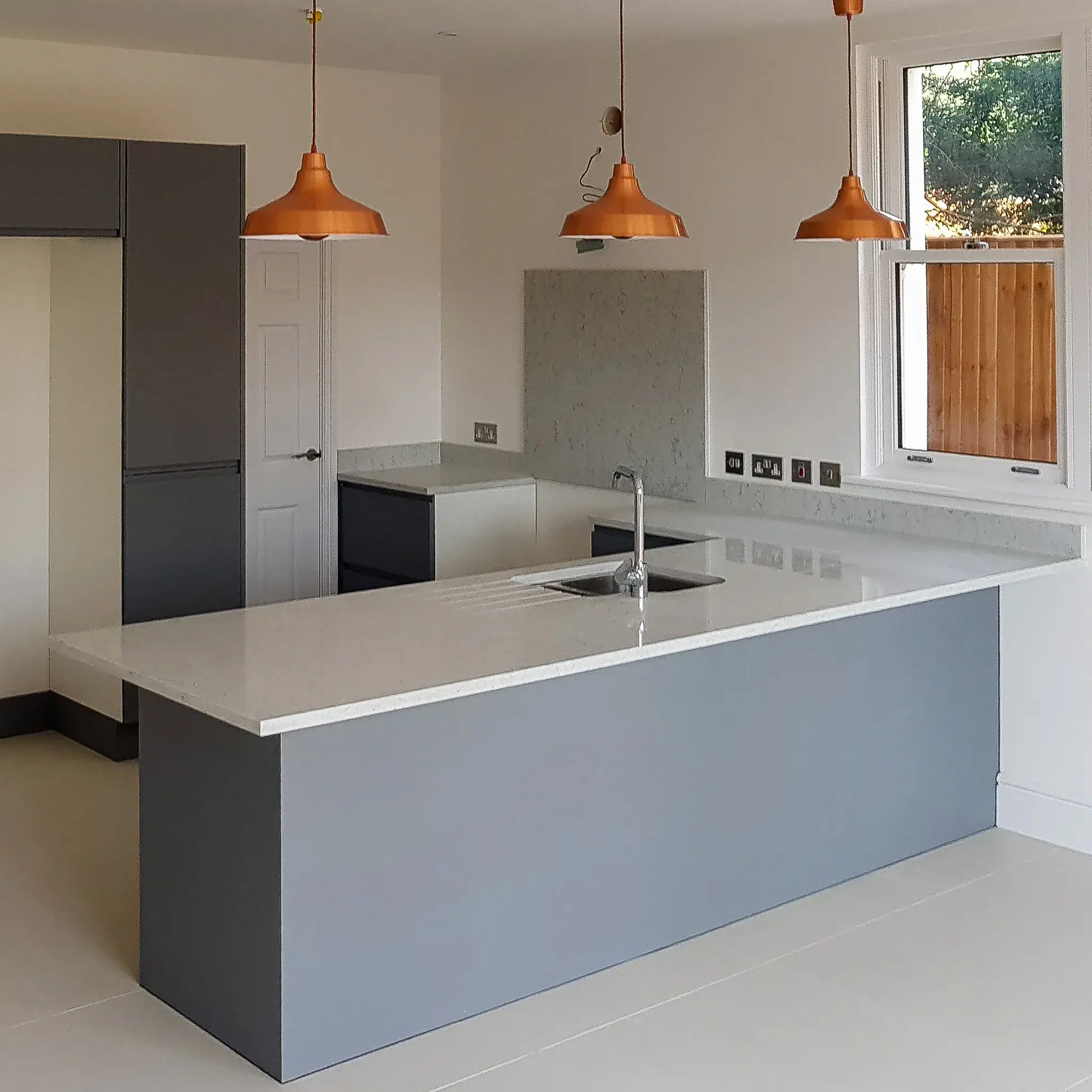 Grey kitchen in Surrey