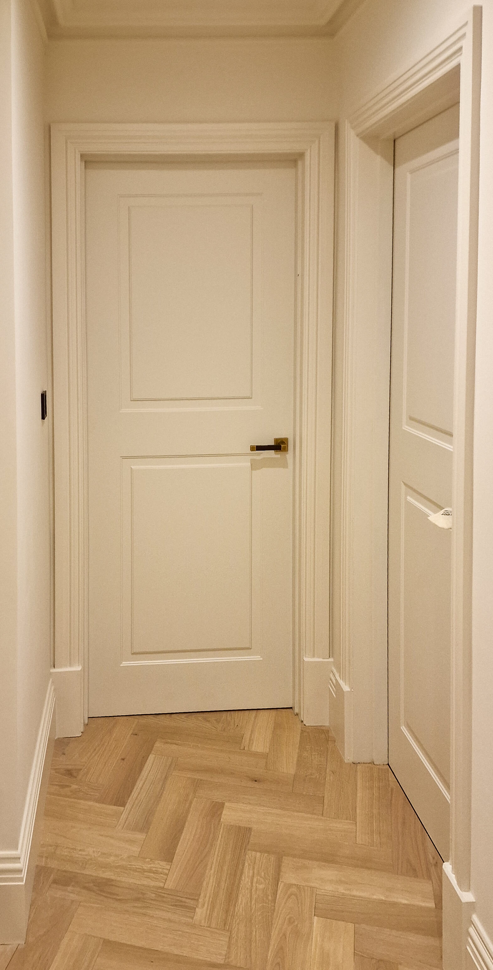 Panelled interior doors matched to the new storage unit, Chelsea SW10 Bespoke panelled interior doors matching the new hallway joinery, Chelsea SW10